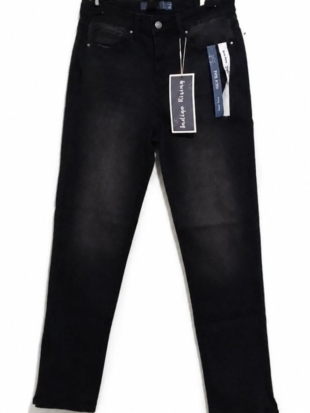 Size 7 black jeans. "Comfort Stretch, Slim Through Hips" denim pants.